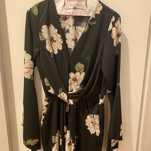 Long bell sleeve dress